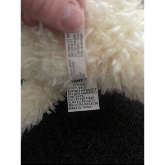 Ganz Cream White Curly Plush Dog 12in. - Picture 14 of 14